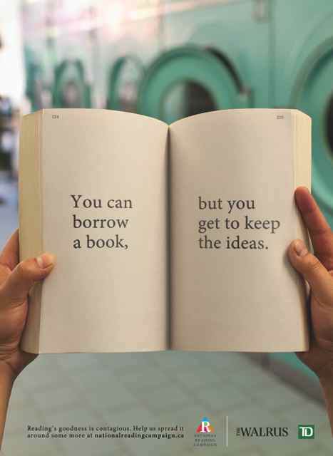 You can borrow a book